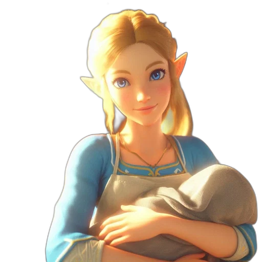 face, dress, staff, crown transparent PNG cut-out
