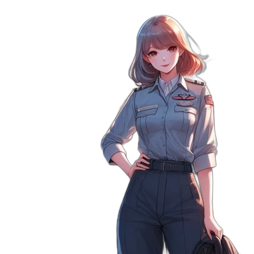 dress, jacket, staff, robot transparent PNG cut-out