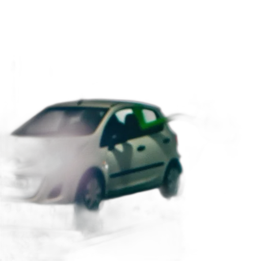 car, robot, face, photorealistic transparent PNG cut-out