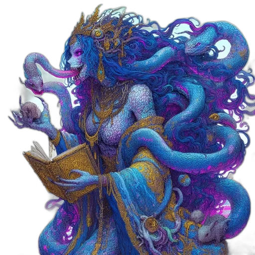 dragon, creature, staff, fantasy art transparent PNG cut-out