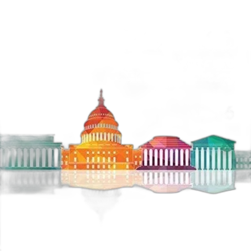 building, 3d render, colorful, classical transparent PNG cut-out