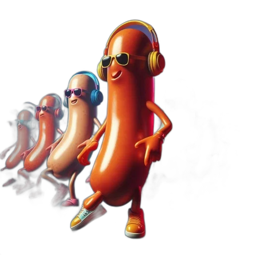 food, animal, concept art, 3d render transparent PNG cut-out