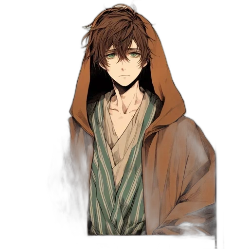 staff, jacket, mask, fantasy art transparent PNG cut-out