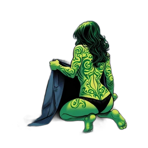 dress, comic book art, concept art, fantasy art transparent PNG cut-out