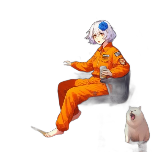 robot, staff, creature, jacket transparent PNG cut-out