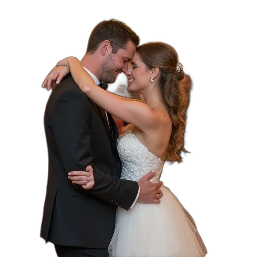 dress, jewelry, photorealistic, couple transparent PNG cut-out