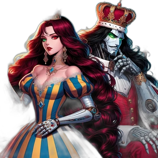 crown, dress, fantasy art, concept art transparent PNG cut-out