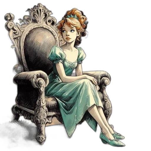 dress, crown, furniture, jewelry transparent PNG cut-out