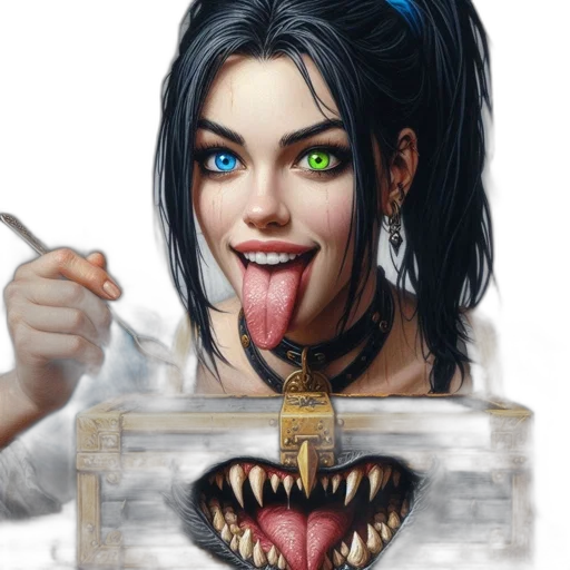 face, staff, creature, weapon transparent PNG cut-out