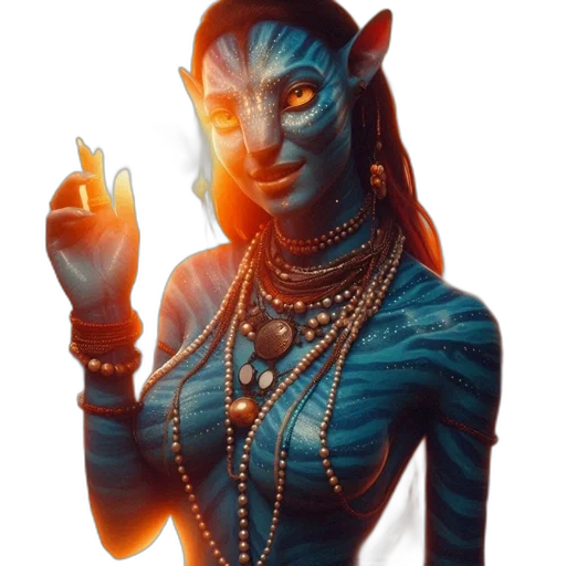 jewelry, staff, mask, creature transparent PNG cut-out