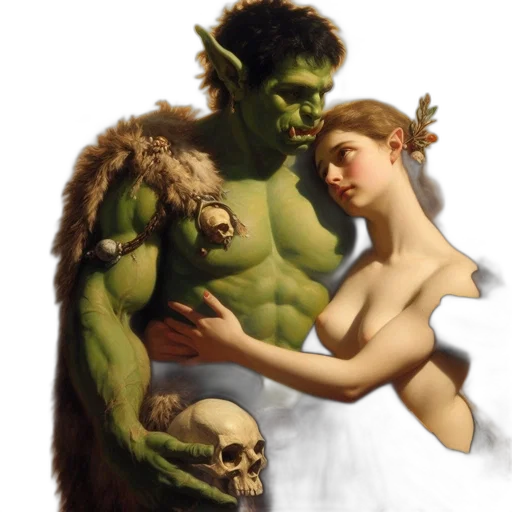 fantasy art, concept art, comic book art, photorealistic transparent PNG cut-out