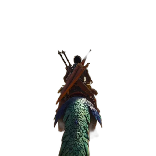 weapon, dragon, staff, animal transparent PNG cut-out