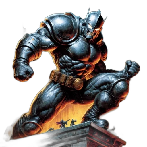 comic book art, concept art, fantasy art, imposing transparent PNG cut-out