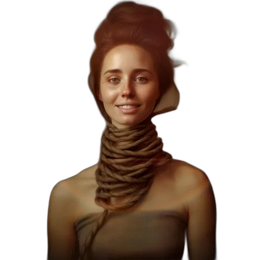hair, staff, face, dress transparent PNG cut-out