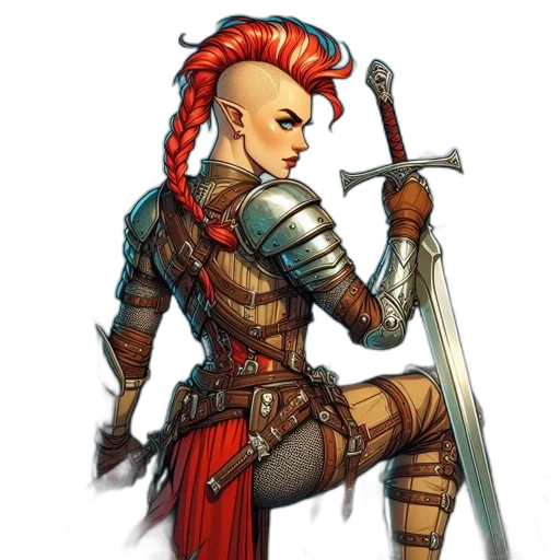 sword, staff, weapon, fantasy art transparent PNG cut-out