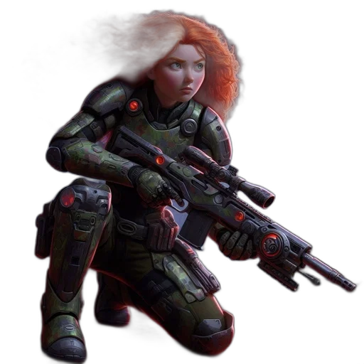weapon, robot, concept art, cyberpunk transparent PNG cut-out