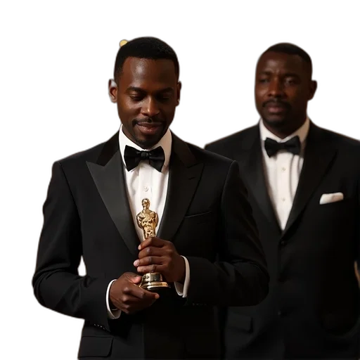 actor, accepts, best, director transparent PNG cut-out