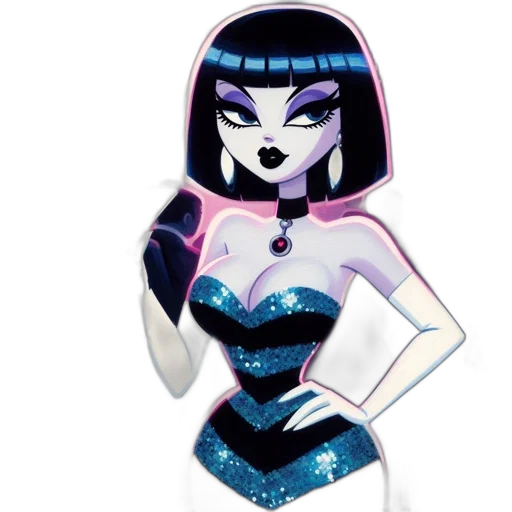 dress, cartoon, concept art, comic book art transparent PNG cut-out