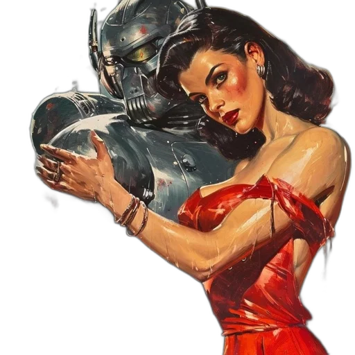 robot, mask, weapon, dress transparent PNG cut-out