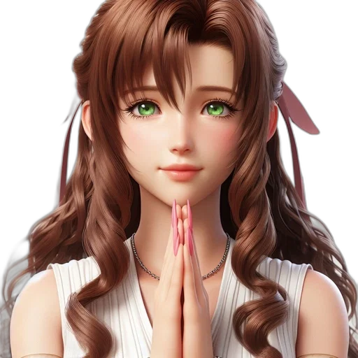 face, staff, 3d render, anime transparent PNG cut-out