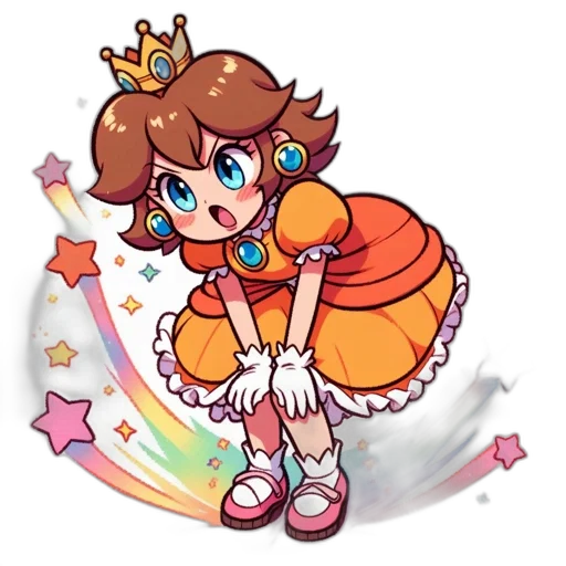 crown, staff, dress, weapon transparent PNG cut-out