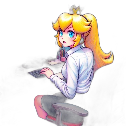 staff, robot, crown, dress transparent PNG cut-out