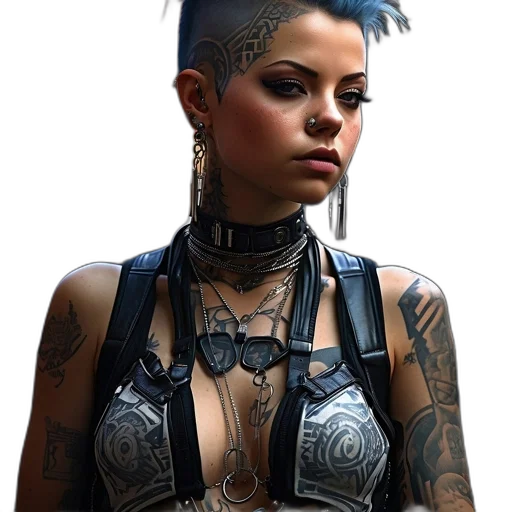 jewelry, staff, cyberpunk, concept art transparent PNG cut-out