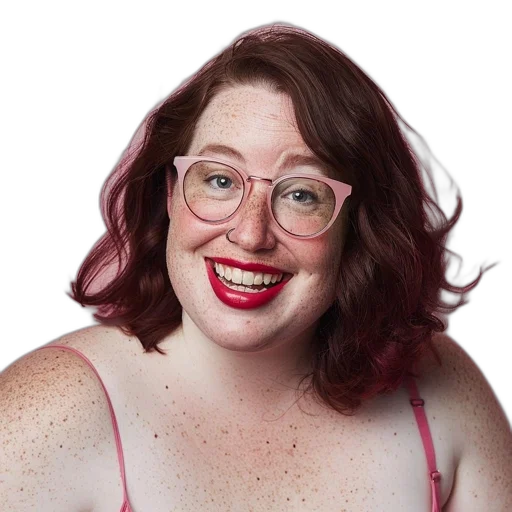 staff, dress, face, hair transparent PNG cut-out