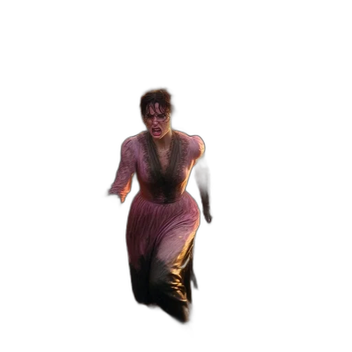 dress, creature, face, animal transparent PNG cut-out