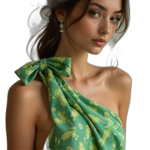 dress, hat, jewelry, umbrella transparent PNG cut-out