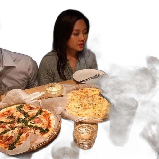 food, fire, group, people transparent PNG cut-out
