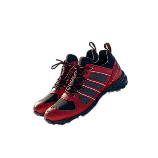 shoes, 3d render, photorealistic, red transparent PNG cut-out