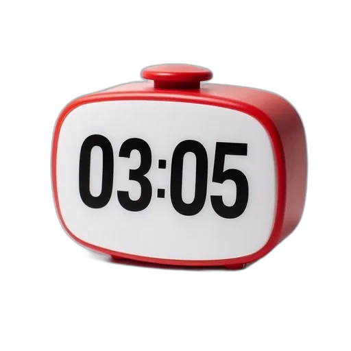 3d render, modern, digital, alarm transparent PNG cut-out