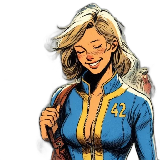 jacket, comic book art, concept art, cartoon transparent PNG cut-out