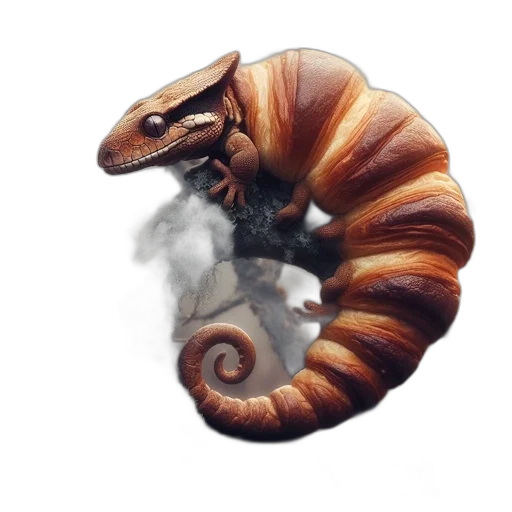 dragon, animal, creature, staff transparent PNG cut-out