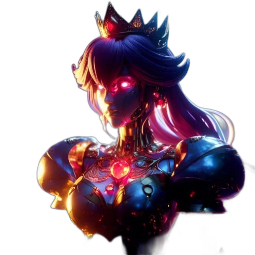 crown, robot, weapon, mask transparent PNG cut-out