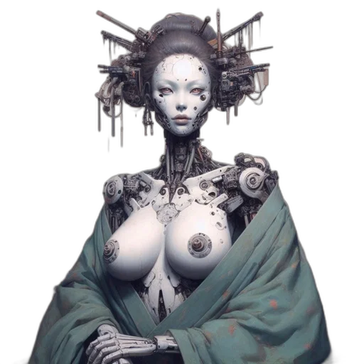 robot, dress, mask, jewelry transparent PNG cut-out