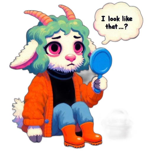mask, creature, hat, staff transparent PNG cut-out