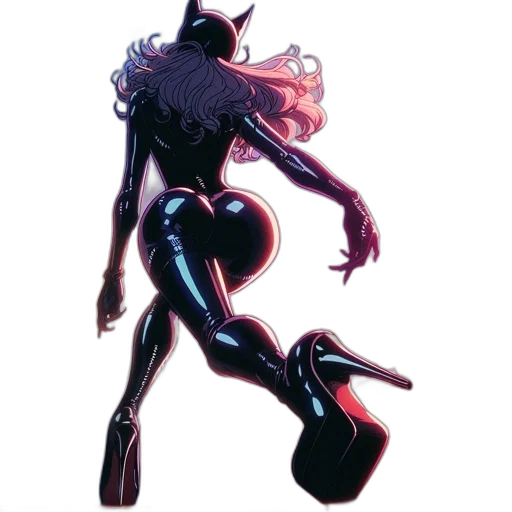 comic book art, concept art, dark, animated transparent PNG cut-out