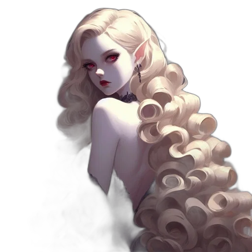 hair, dress, face, crown transparent PNG cut-out