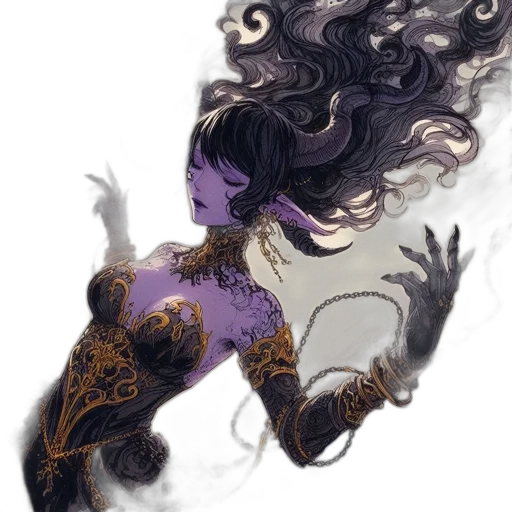 mask, dress, hair, crown transparent PNG cut-out