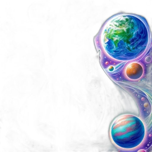 concept art, fantasy art, 3d render, outer space transparent PNG cut-out