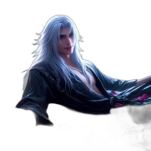 dragon, creature, sword, hair transparent PNG cut-out