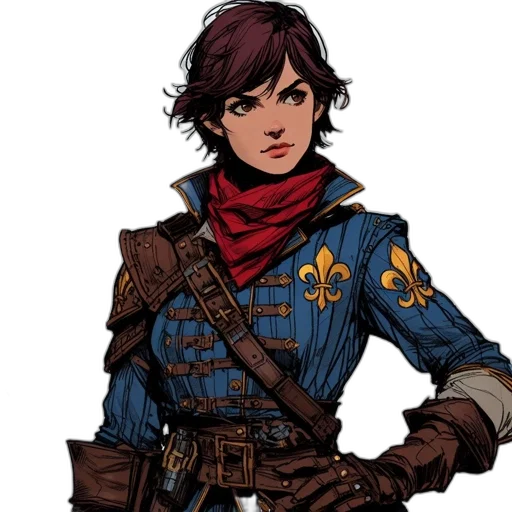 jacket, staff, concept art, comic book art transparent PNG cut-out