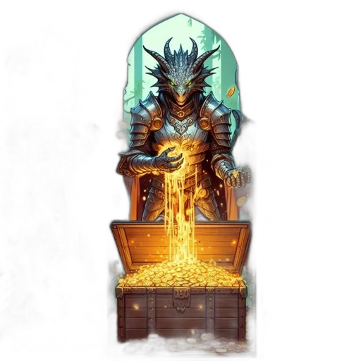 dragon, furniture, crown, creature transparent PNG cut-out