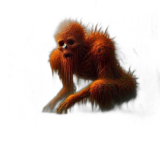 creature, animal, hair, staff transparent PNG cut-out