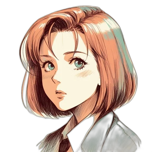 face, jacket, staff, robot transparent PNG cut-out