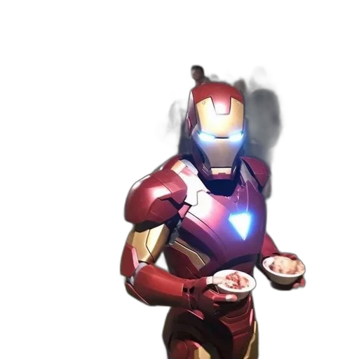 robot, food, staff, 3d render transparent PNG cut-out