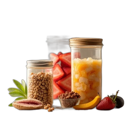 food, set, airtight, container transparent PNG cut-out