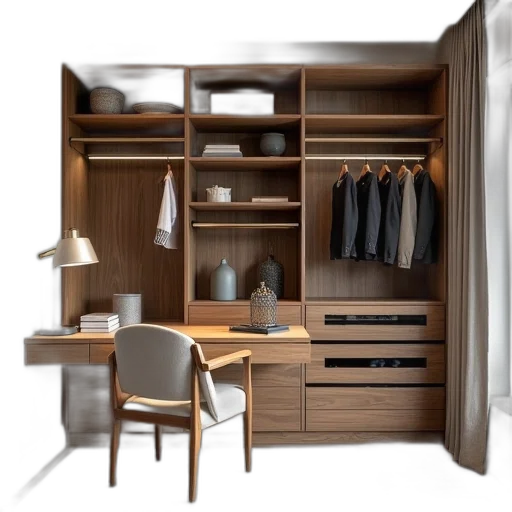 furniture, 3d render, photorealistic, earth tones transparent PNG cut-out